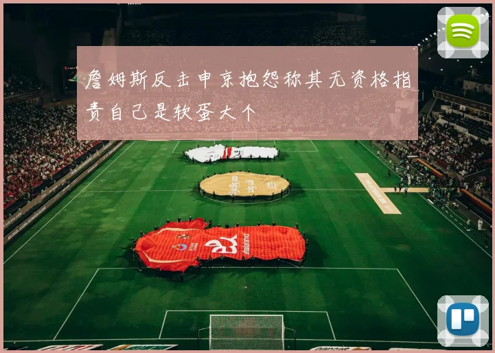 詹姆斯反击申京抱怨称其无资格指责自己是软蛋大个